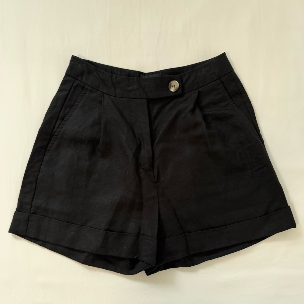 Frank & Oak Black Bermuda Shorts